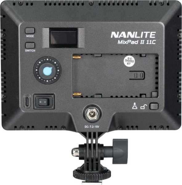 NANLITE MixPad ll 11C, Dimmbare 13 RGBWW LED-Leuchte mit 13W Hochleistungs-LEDs