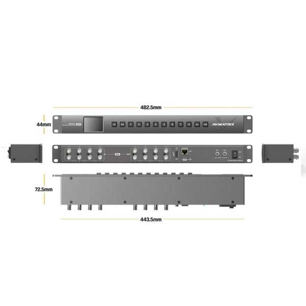 AVMatrix MSS0811, 8x8 3G-SDI Matrix-Switcher