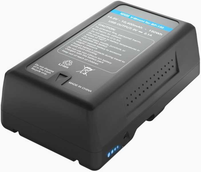 Newell BP-150WS, V-Mount Li-Ion Akku 150 Wh/14,8 Volt / 10,4 Ah, USB-Ausgang: 5 V, 2,1 A