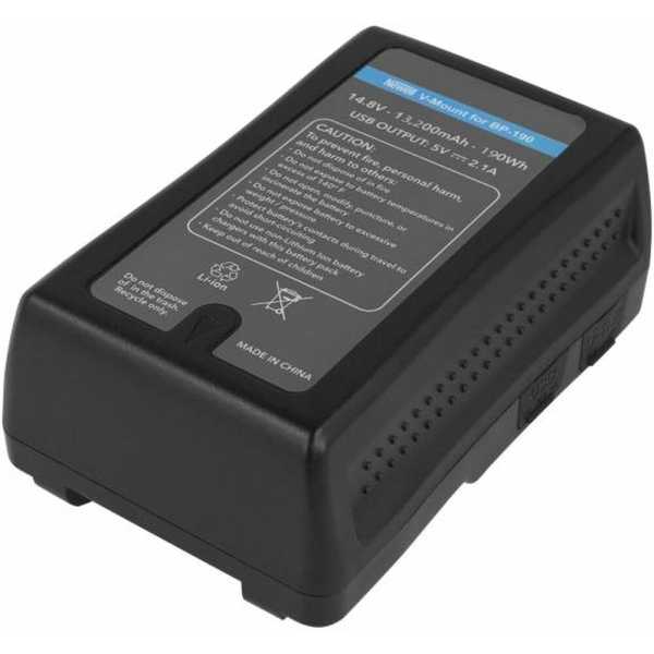 Newell BP-190WS, V-Mount Akku 190 Wh / 14,8 Volt / 13,2 Ah, USB-Ausgang: 5 V, 2,1 A