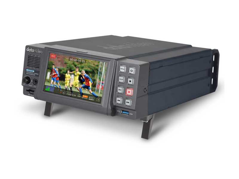 Datavideo HDR-80 ein portabler 4K/HD Solid State Recorder mit zwei SSD Slots