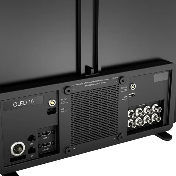 SmallHD OLED 16 16"Produktionsmonitor in Referenzqualität, 4x 12G SDI in/out, 1x HDMI in/out, 1x Ethernet-und GPI Anschluss