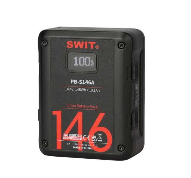 Swit PB-S146A 146Wh Multi-Sockets Square Cine Battery, Gold-Mount