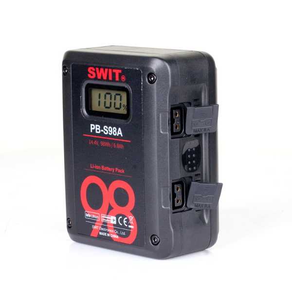 Swit PB-S98A l 98Wh Gold-Mount Multi-sockets Square Digital Battery