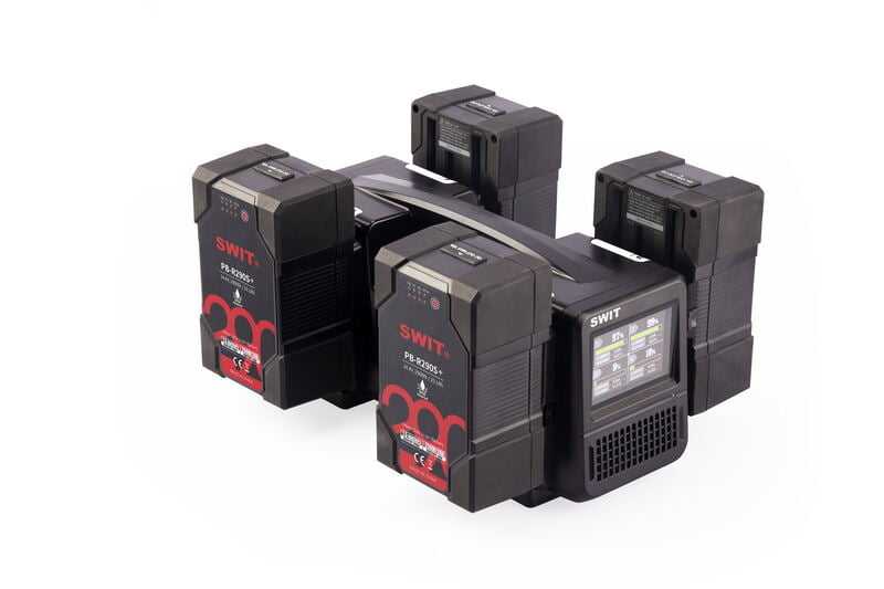 Swit PC-P461S, 4ch x max 6A Top Fast Simultaneous 14V/28V Charger, V-Mount