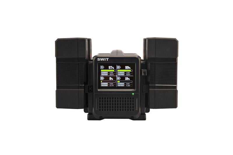 Swit PC-P461S, 4ch x max 6A Top Fast Simultaneous 14V/28V Charger, V-Mount