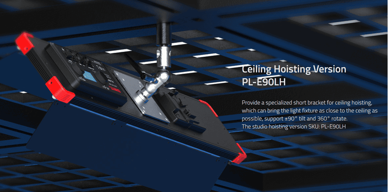 Swit PL-E90LH Light + LA-V10-A Ceiling/Hoisting/Tripod Adapter