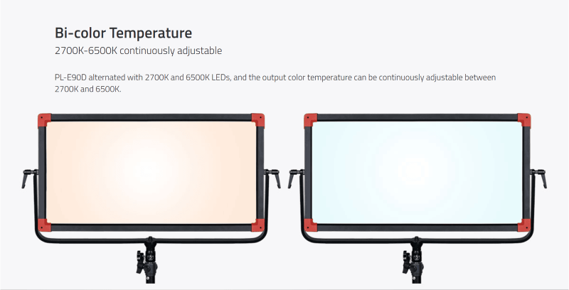 Swit PL-E90D, TLCI-99 90W LED-Panel-Leuchte der 3. Generation mit natürlich-weichem Licht, ultraflach, V-Mount, DMX, schalterfreies Design für Lichtstudios