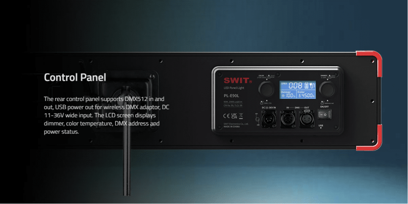 Swit PL-E90L l 90W Bi-color Long Ratio LED Panel