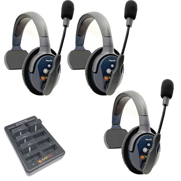 Eartec UltraLITE PRO16 ETP3S 3 Personen System