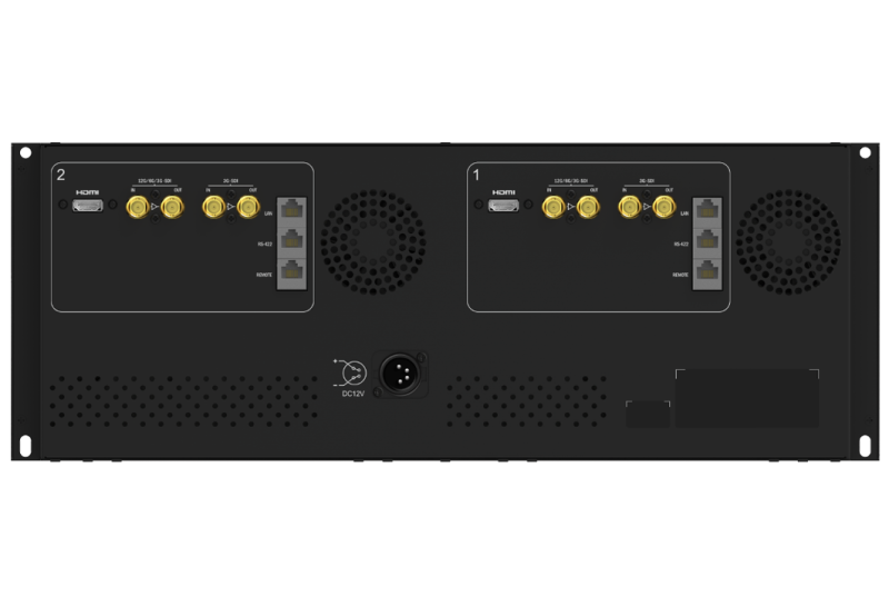 TVLogic R-9D, Dual 10.1” 12G Ready 4RU Rack-Mount Monitor