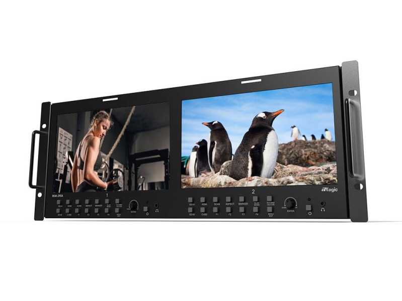 TVLogic RKM-290A, Dual 9” 4RU Rack-Mount Monitor