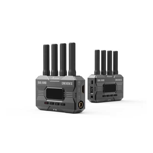 Accsoon CineView SE Set , 2,4 GHz + 5 GHz Dualband-Übertragungstechnologie, Übertragung bis zu 365m