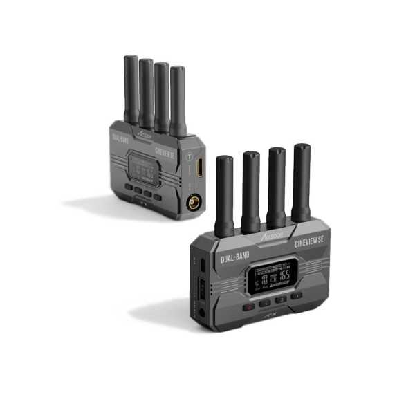 Accsoon CineView SE Set , 2,4 GHz + 5 GHz Dualband-Übertragungstechnologie, Übertragung bis zu 365m