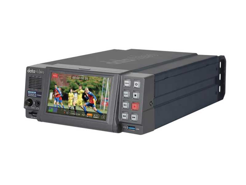 Datavideo HDR-80 ein portabler 4K/HD Solid State Recorder mit zwei SSD Slots