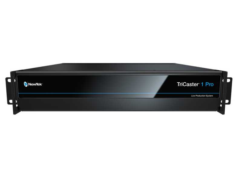 Vizrt TriCaster 1 Pro 2RU, 4K Live-Produktionssystem mit 4 M/Es Vizrt TriCaster 1 Pro 2RU, 4K Live-Produktionssystem mit 4 M/Es