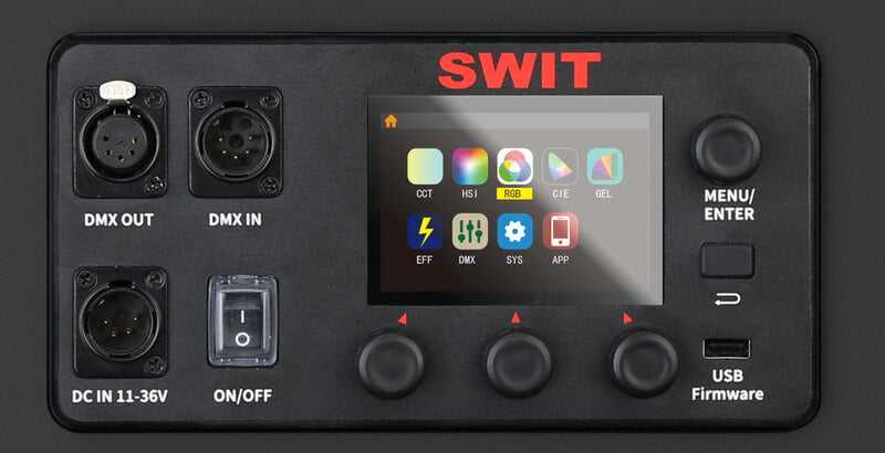 Swit VANGO-100LH l 8:1 RGBW Panel Light 2.1cm ultra slim, without Bag and Gooseneck, Natural-Soft 100W SMD-LED, V-Mount&DMX&APP.