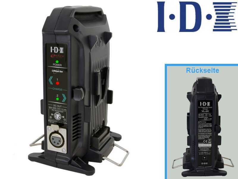 IDX EC-J98/2X, 2 x CUE-J98 Batteries, 1 x VL-2X Charger with 4 pin XLR DC Output (36W)