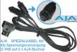 AJA 12 Volt Power Kabel D-TAP auf 2 x AJA D5/D10 Spezial Stecker