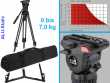 Camgear MARK 4 AL GS, KIT 0-7 kg/SET | Fluid Videokopf mit ALU Stativ Bodenspinne und Tasche
