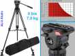 Camgear MARK 4 AL MS KIT 0-7 kg/SET | Fluid Videokopf mit ALU Stativ Mittelspinne und Tasche