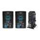 IDX EC-J198/2X, 2 x CUE-J198 Batteries, 1 x VL-2X Charger with 4 pin XLR DC Output (36W)