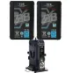 IDX ED-CP98/2X, 2x IDX DUO-C98P Batteries 1 x VL-2X Sequential Charger with 4 pin XLR DC Output (36W)