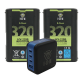 IDX HV-320/PD3, 2 x HV-320B Batteries, 1 x UC-PD3 USB-C Charger