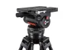 Camgear V90 Studio/OB Fluid Head incl. V-Plate & 2x Telescopic Pan Bar PB-3 (Left & Right)