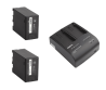 Swit LB-SU90C*2+S-3602U KIT, 2* 90Wh USB-C BP-U DV batteries + 1*S-3602U Dual Channel Charger