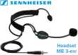 Sennheiser Headset Mikrofon ME 3 II-ew {Super-Niere Nackenbügel} 3,5mm Klinke