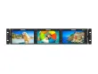 TVLogic R-5T, 3 x 5.5” LCD 2RU 1920 x 1080 Triple LCD UHD-4K Ready Rack Mount, 500cd/㎡ (12G/6G/3G/HD/SD-SDI, HDMI)